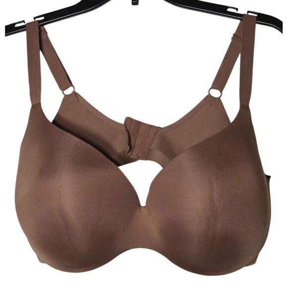 Ambrielle Everyday T-Shirt Bra Size 38DDD Underwire Padded Stretch Nude Solid - Picture 1 of 7